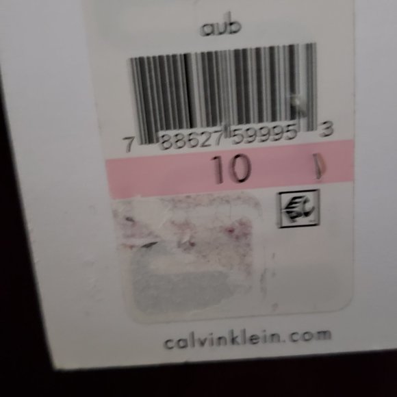 Calvin Klein Plum Lace Up Neckline Shift Jersey Dress NWT - Picture 5 of 7